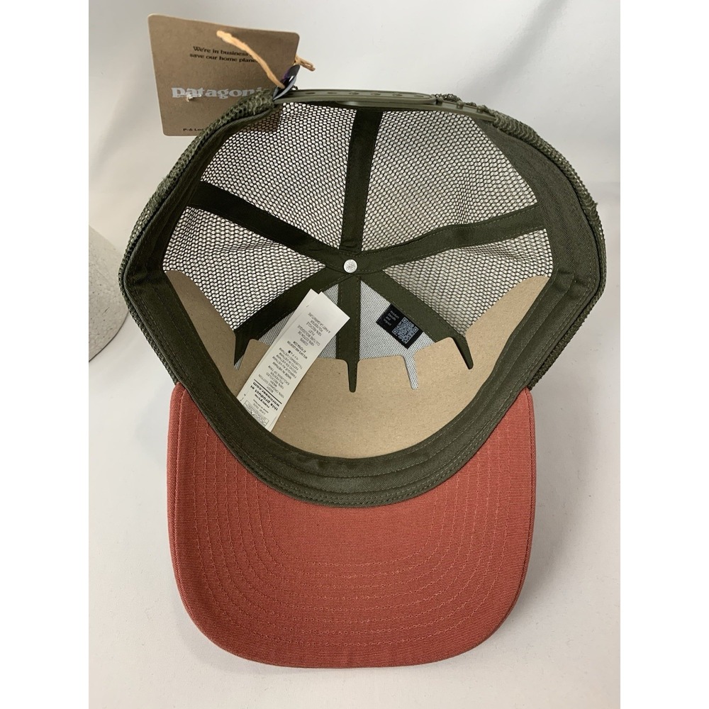 NEW Patagonia p-6 Logo LoPro Trucker Hat Cap Birch White - Picture 11 of 13
